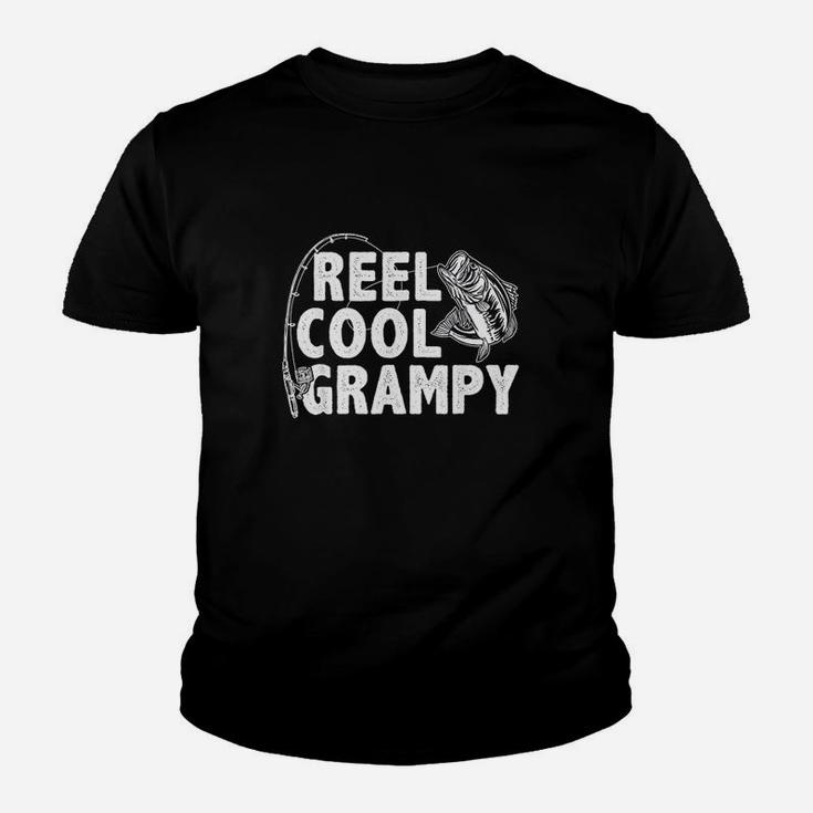 Vintage Reel Cool Grampy Loves Fishing Gift Father Day Youth T-shirt