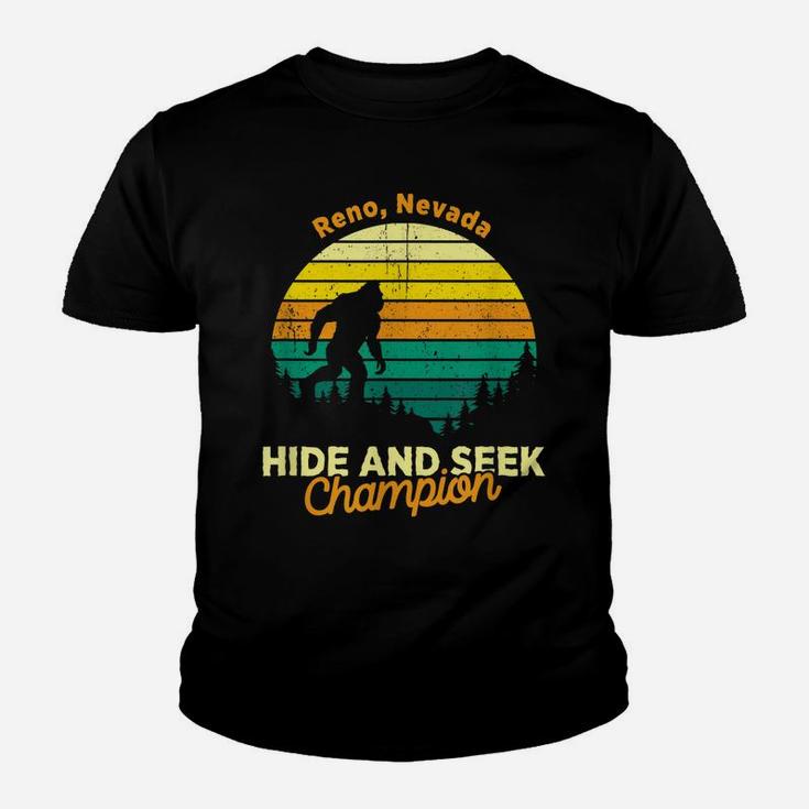 Vintage Reno, Nevada Mountain Hiking Souvenir Print Youth T-shirt