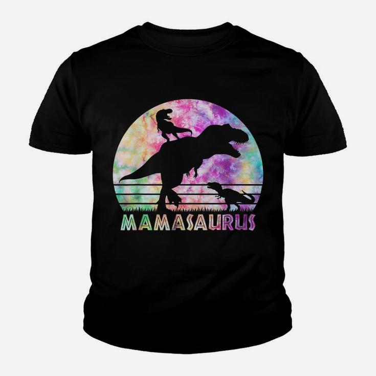 Vintage Retro 2 Kids Mamasaurus Sunset Funny Gift For Mother Youth T-shirt