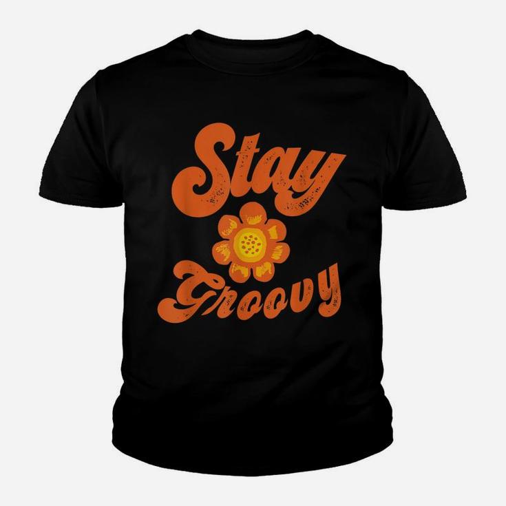 Vintage Retro Boho Stay Groovy Flower Hippie Youth T-shirt