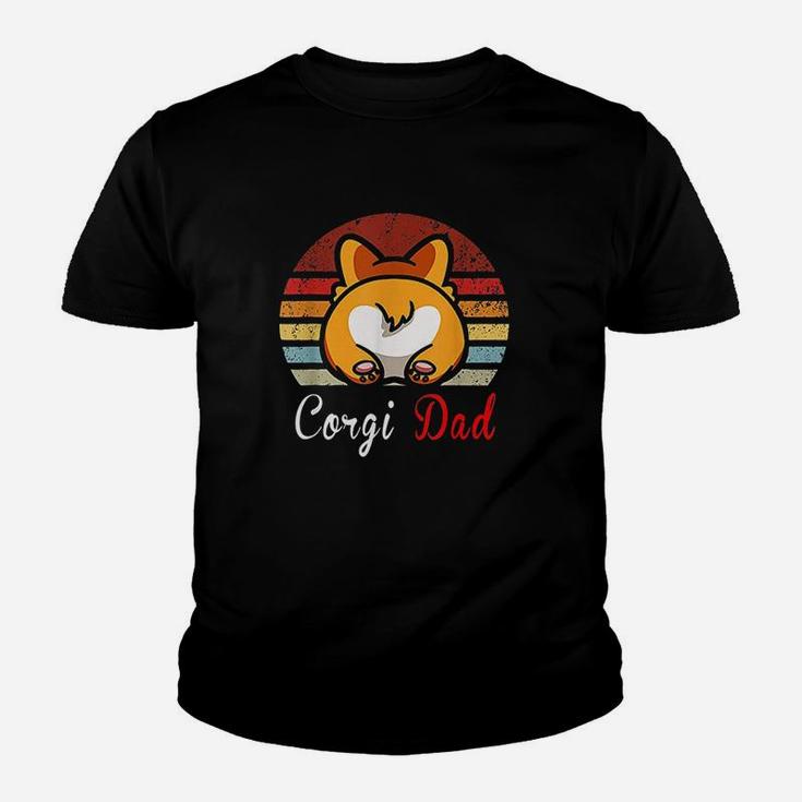 Vintage Retro Corgi Dog Lover Dad Mom Youth T-shirt