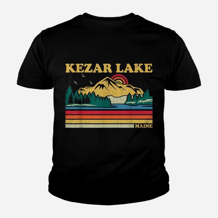 Vintage Retro Family Vacation Maine Kezar Lake Youth T-shirt