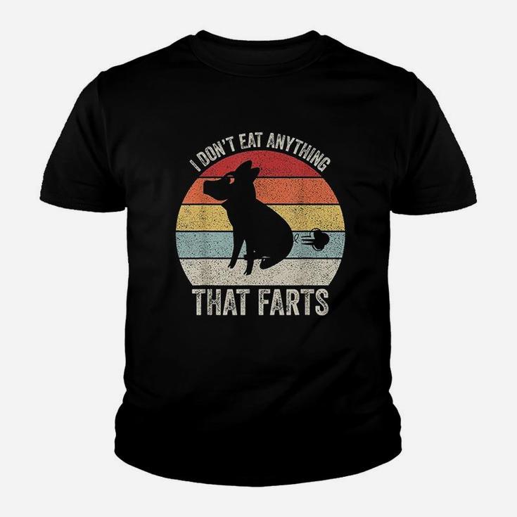 Vintage Retro I Dont Eat Anything That Farts Vegetarian Youth T-shirt