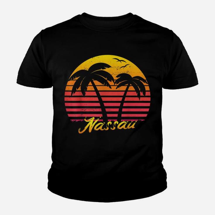 Vintage Retro Summer Vacation Bahamas Nassau Beach Youth T-shirt