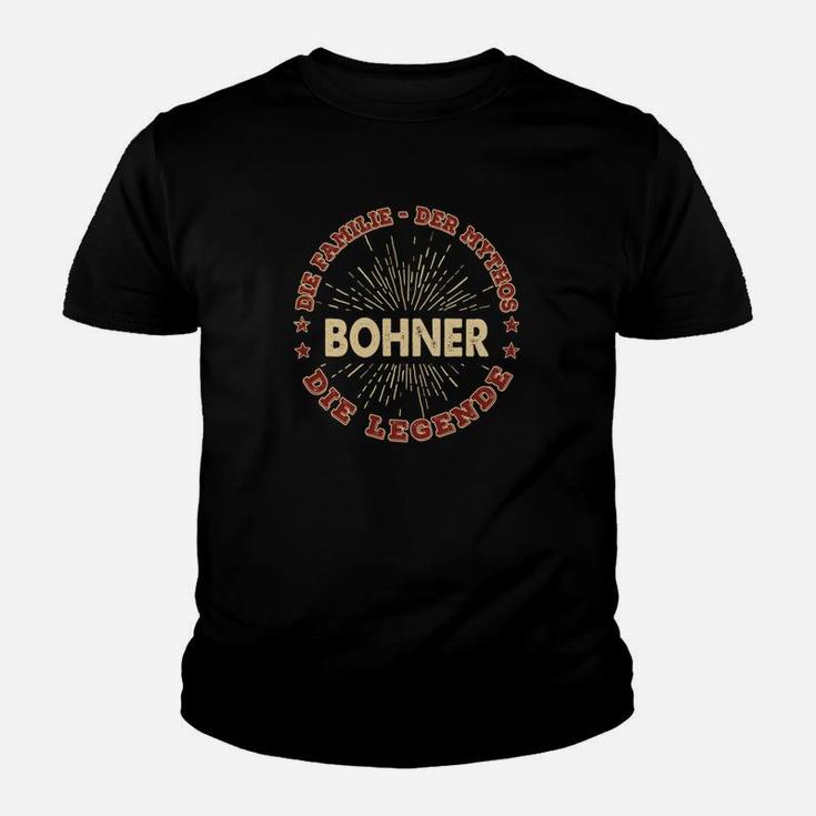 Vintage Schwarzes Kinder Tshirt Bohner - The Legend, Retro Tee