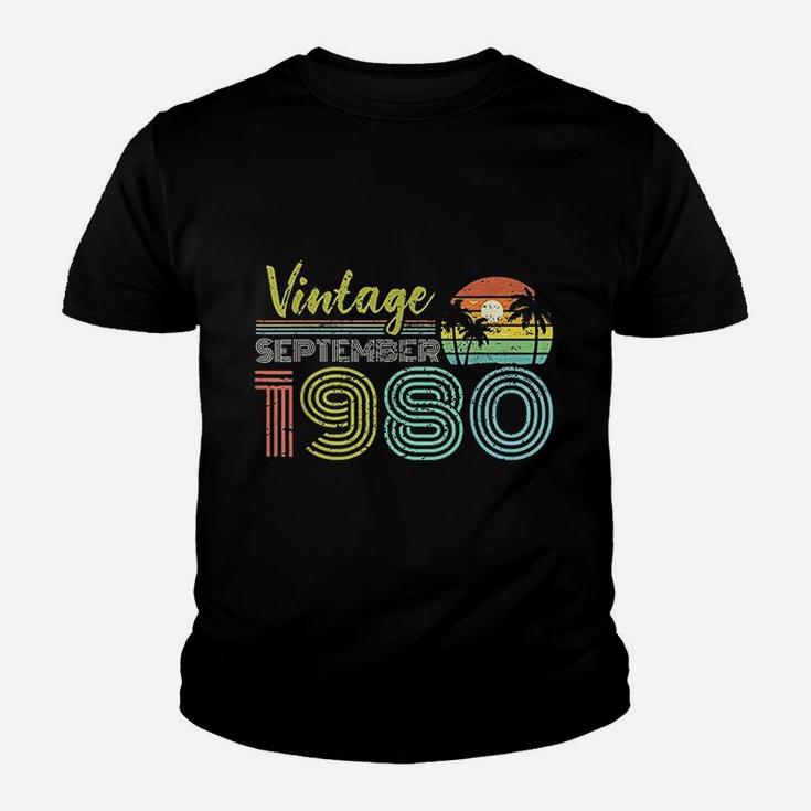 Vintage September 1980 41 Years Old Birthday Youth T-shirt