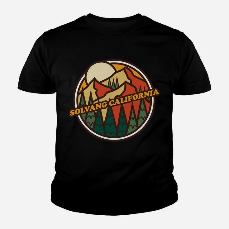 Vintage Solvang, California Mountain Hiking Souvenir Print Youth T-shirt