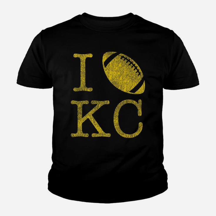 Vintage Sunday Funday Tshirt I Love Kansas City Kc Football Youth T-shirt