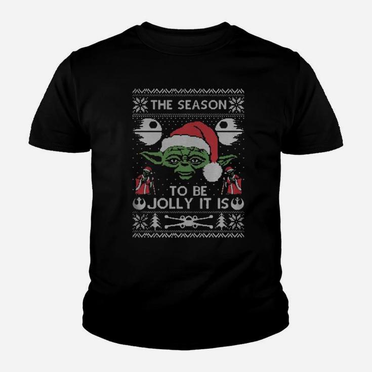 Vintage The Season It Is Time To Be Jolly Youth T-shirt
