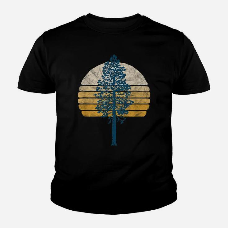 Vintage Tree & Sunset Distressed 80S Vibe Retro Youth T-shirt
