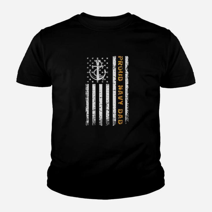 Vintage Usa American Flag Proud Navy Dad Gifts Youth T-shirt