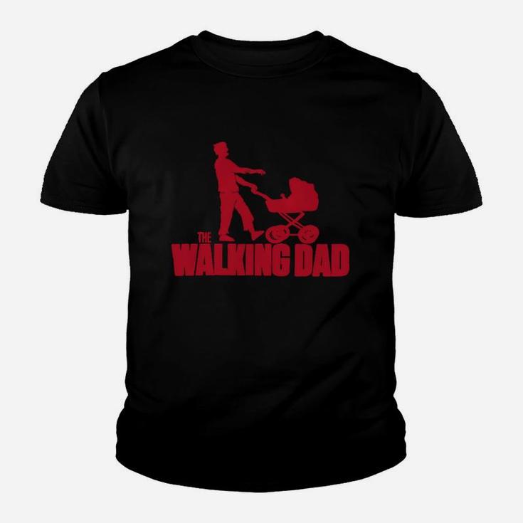 Walking Dad Kinder Tshirt mit Kinderwagen, Lustiges Kinder Tshirt für Väter