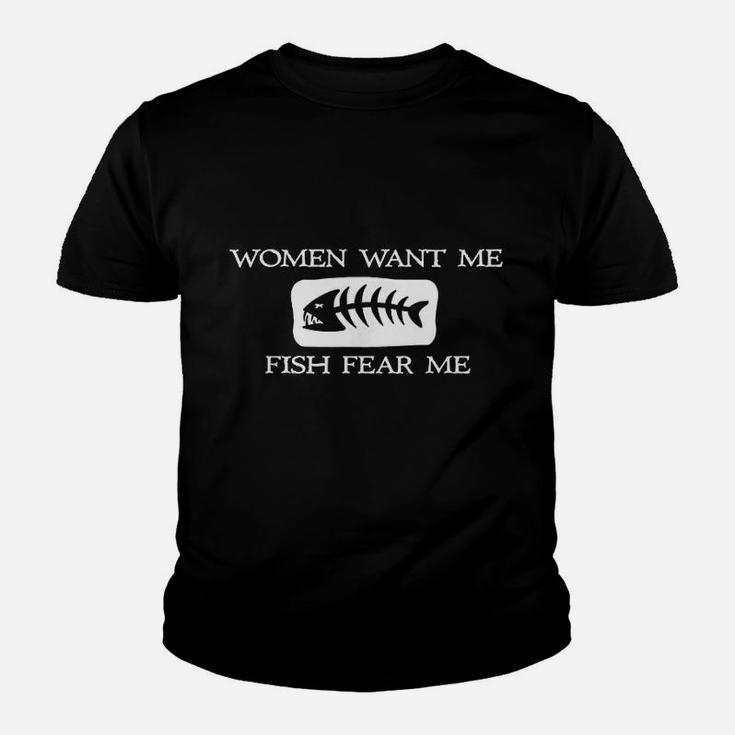 Want Me Fish Fear Me Youth T-shirt