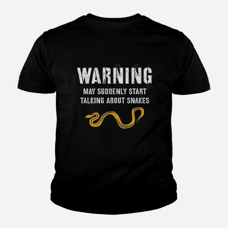 Warning May Suddenly Start Talking About Snakes Youth T-shirt