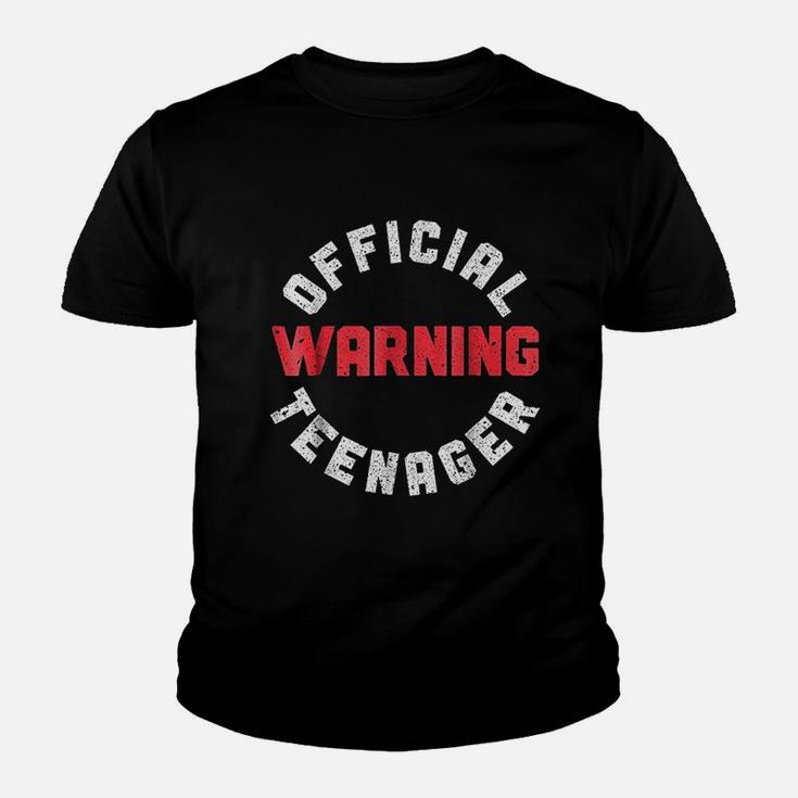 Warning Official Teenager Youth T-shirt