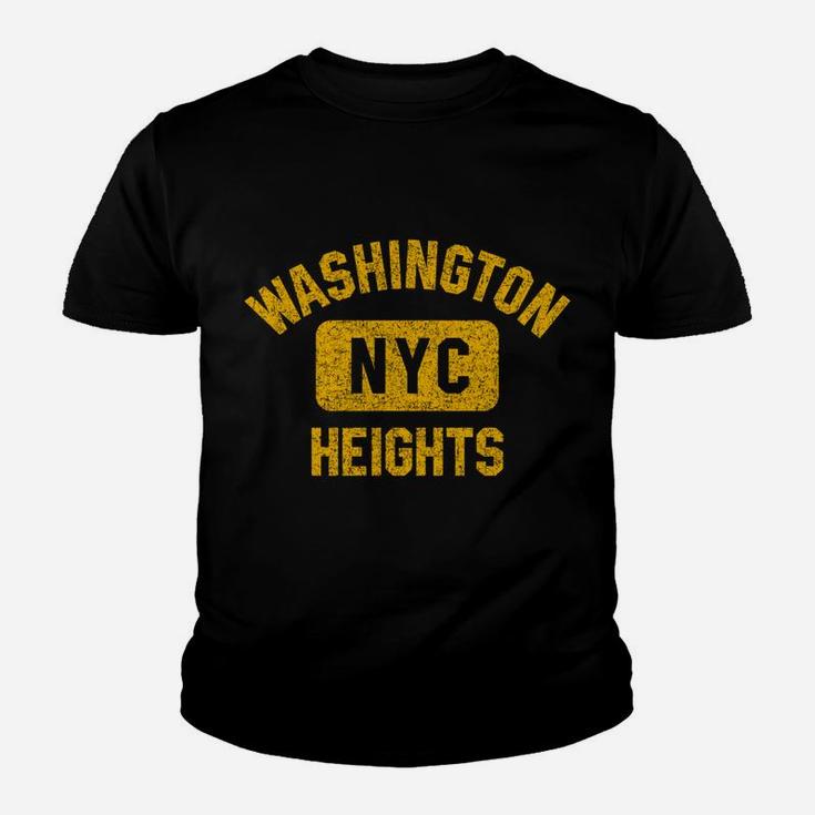 Washington Heights Nyc Gym Style Distressed Amber Print Youth T-shirt