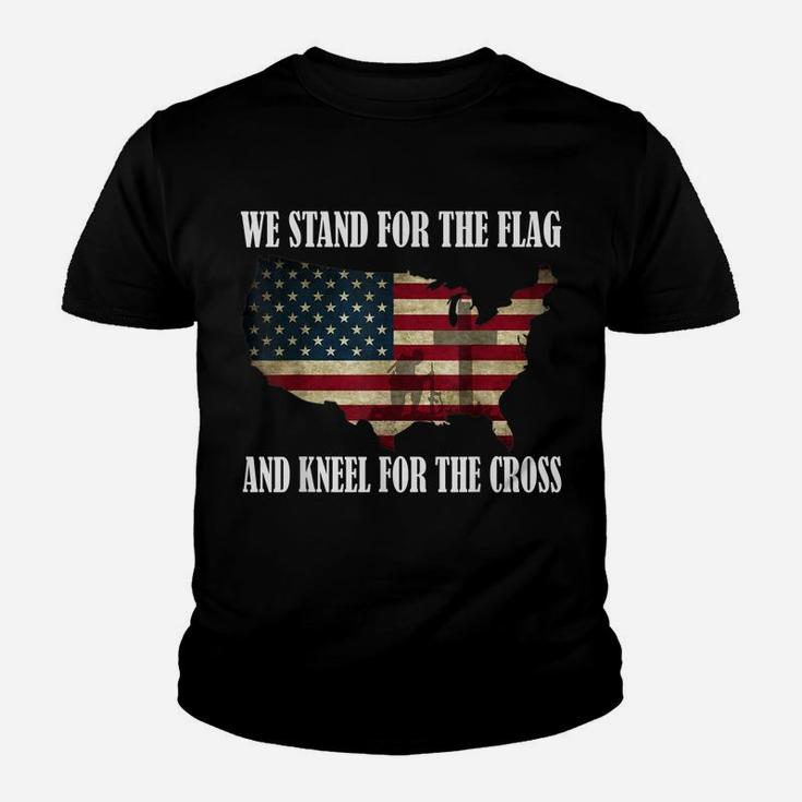 We Stand For The Flag And Kneel For The Cross T Shirt Youth T-shirt