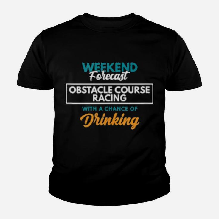 Weekend Forecast Obstacle Course Racing Youth T-shirt