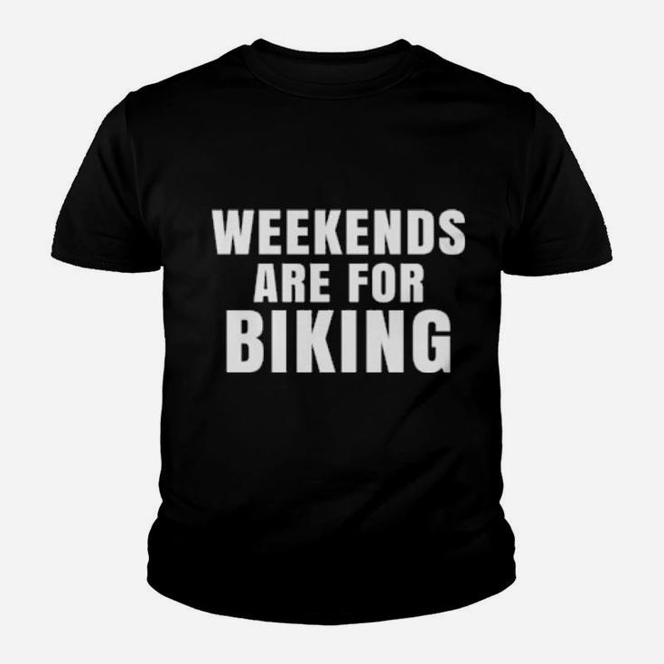 Weekends Are For Biking Youth T-shirt