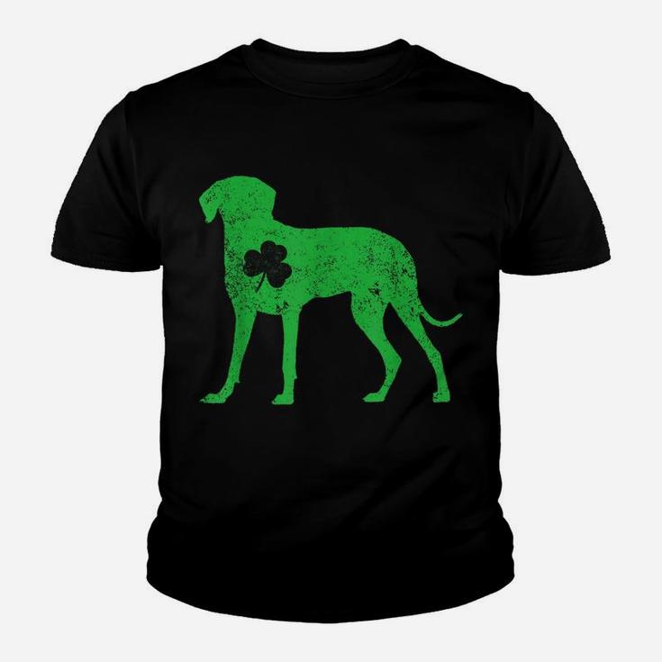 Weimaraner Irish Clover St Patrick Day Leprechaun Dog Gifts Youth T-shirt