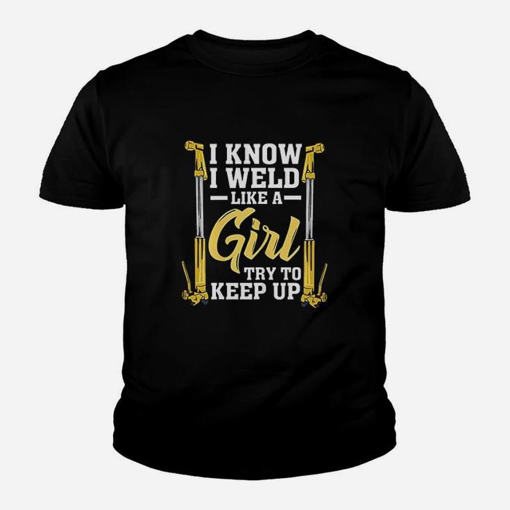 Welder Outfit For A Female Welding Steelsmith Youth T-shirt