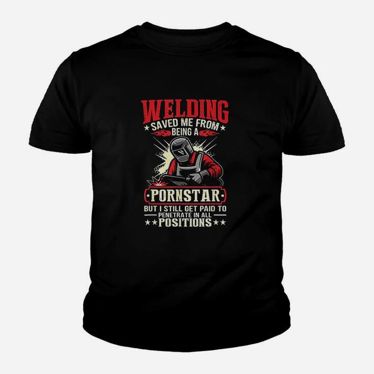 Welding Saved Me From Being Youth T-shirt