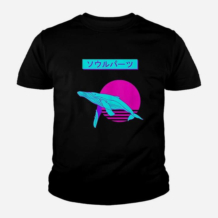 Whale 80S 90S Retro Japanese Aesthetic Art Youth T-shirt
