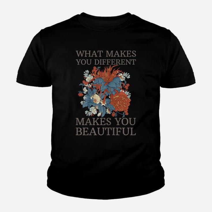 What Makes You Different Makes Beautiful Autism Awareness Youth T-shirt