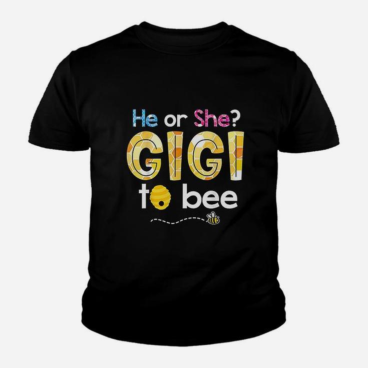 What Will It Bee He Or She Gigi To Bee Grandma Youth T-shirt