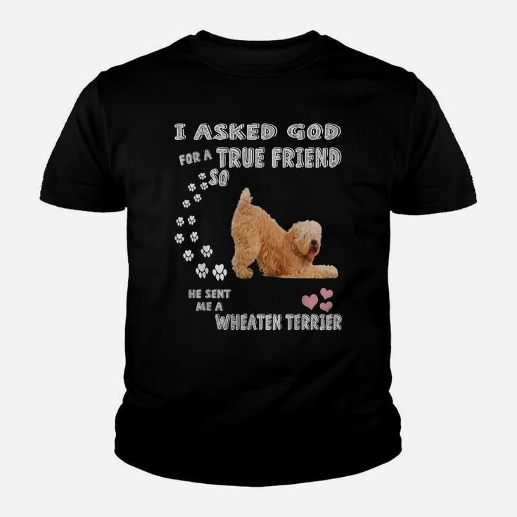 Wheatie Dog Mom Dad Costume Cute Soft Coated Wheaten Terrier Youth T-shirt