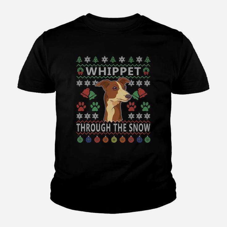 Whippet Ugly Christmas Sweatshirt Greyhound Dogs Gift Ideas Youth T-shirt