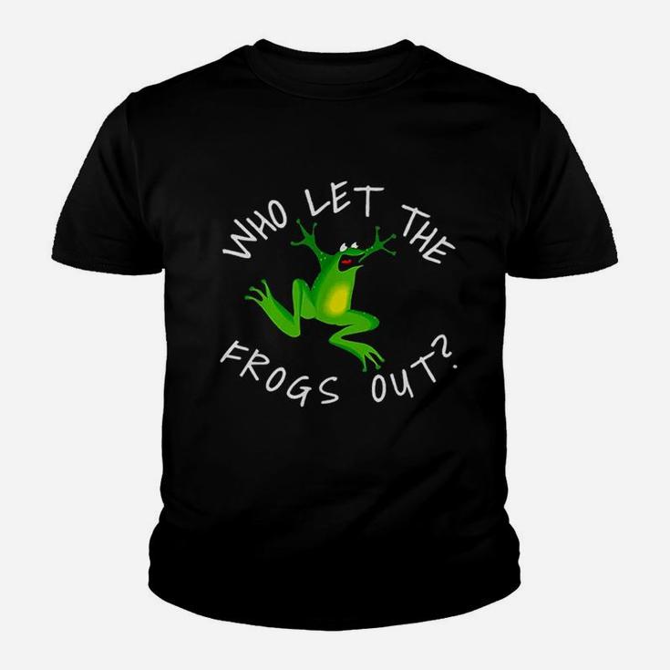 Who Let The Frogs Out Youth T-shirt