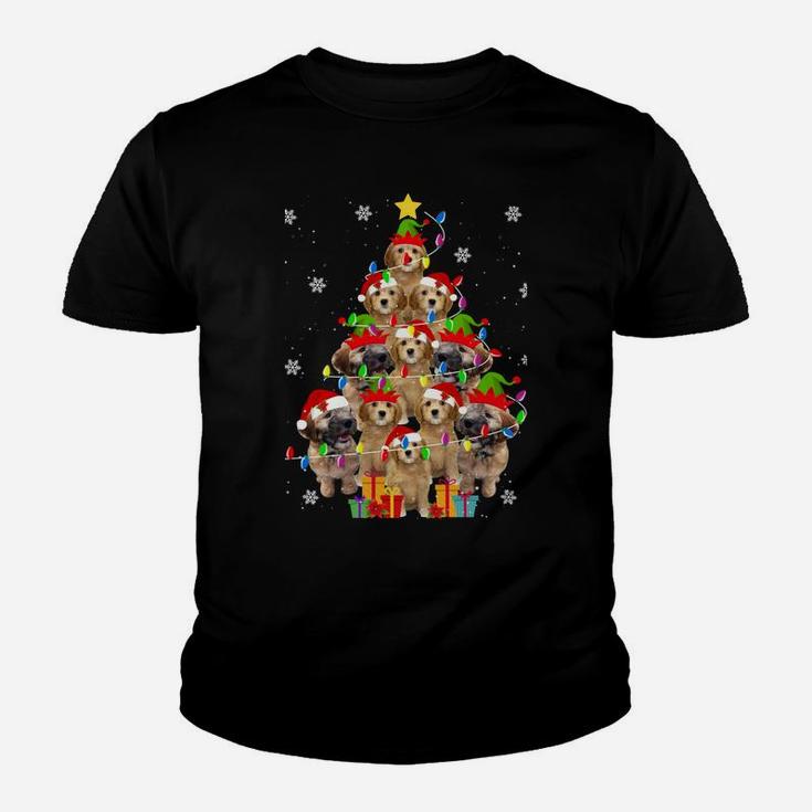 Whoodle Christmas Tree Funny Santa Whoodle Dog Xmas Gifts Sweatshirt Youth T-shirt