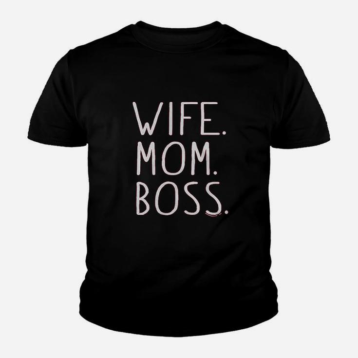 Wife Mom Boss Youth T-shirt