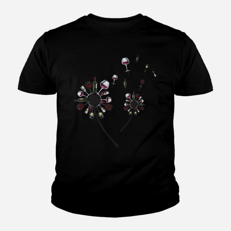 Wine Dandelion Flower For Man And Woman Youth T-shirt