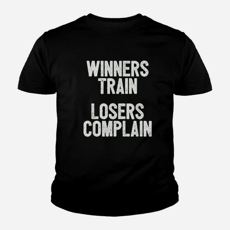 Winners Train Losers Complain Inspirational Youth T-shirt