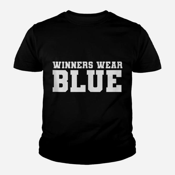 Winners Wear Blue Color War Camp Team Game Competition Youth T-shirt