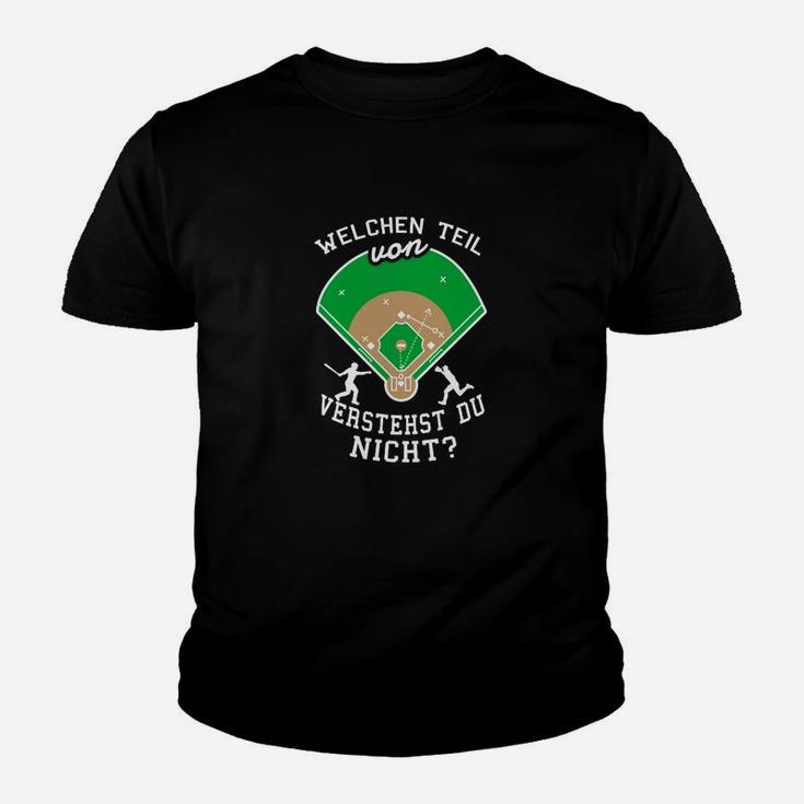 Witziges Baseball-Kinder Tshirt Welchen Teil verstehst du nicht? für Fans