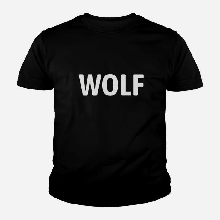 Wolf Text Youth T-shirt