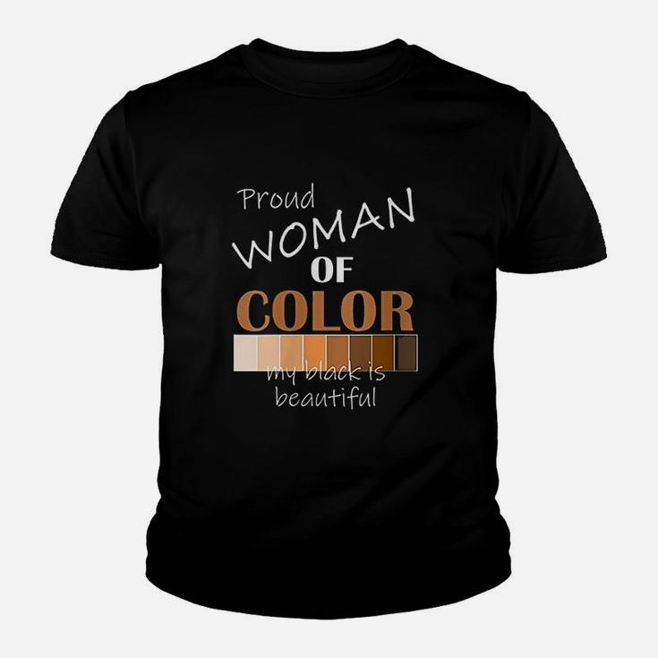 Woman Of Color My Black Is Beautiful African Queen Youth T-shirt