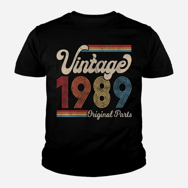 Womens 1989 Vintage 1989 Birthday Gift Men Women Born Made 1989 Youth T-shirt