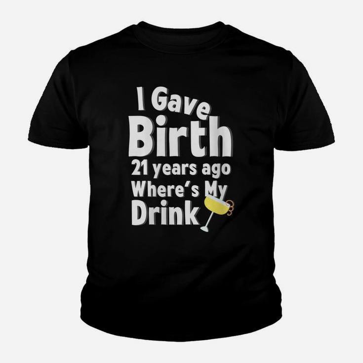 Womens 21St Birthday Gift For Her Featuring A Cute Margarita Drink Youth T-shirt