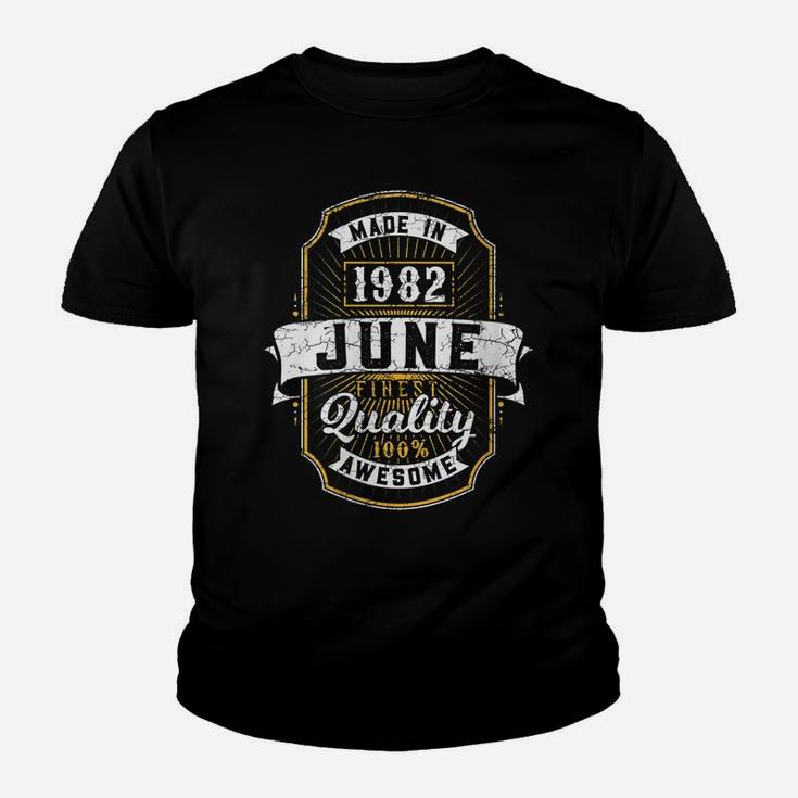Womens 39Th June Birthday 39 Years Old Vintage Made Born 1982 Youth T-shirt