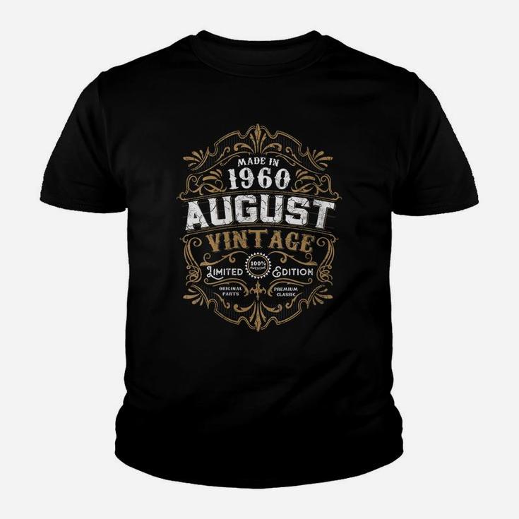 Womens 61St Birthday 61 Years Old August 1960 Made Born Vintage Youth T-shirt