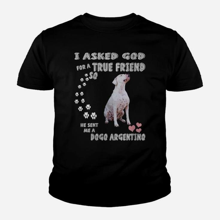 Womens Argentinian Mastiff Dog Mom Dad Costume, Cute Dogo Argentino Youth T-shirt