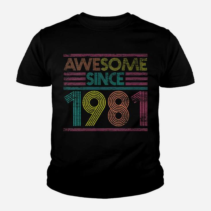 Womens Awesome Since 1981 40Th Birthday Gifts 40 Years Old Youth T-shirt
