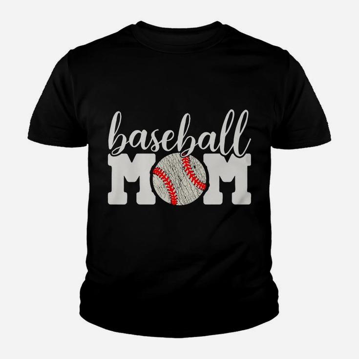 Womens Baseball Mom Shirt Gift - Cheering Mother Of Boys Outfit Youth T-shirt