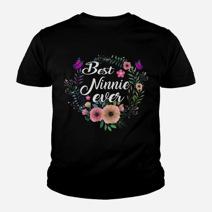 Womens Best Ninnie Ever Mother's Day Gift Grandma,Auntie Youth T-shirt