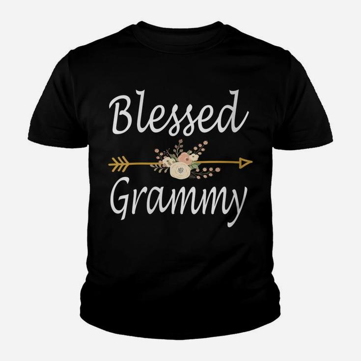 Womens Blessed Grammy Mothers Day Gift Youth T-shirt