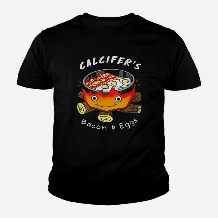 Womens Calcifer's Bacon And Egg Cook - Food Lover T Shirt Youth T-shirt